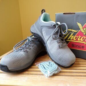 Thorogood Womens AST Low Grey & Teal Safety Work Shoes Size 7.5 M